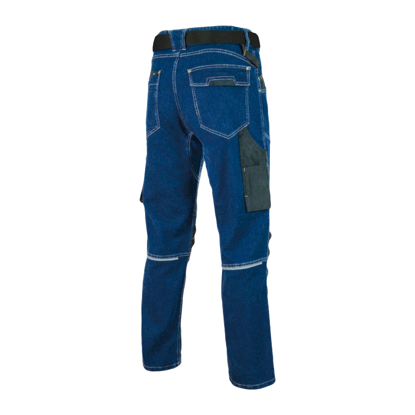 ART.MAS spodnie robocze jeans blue do pasa COLEMANN - obrazek 3